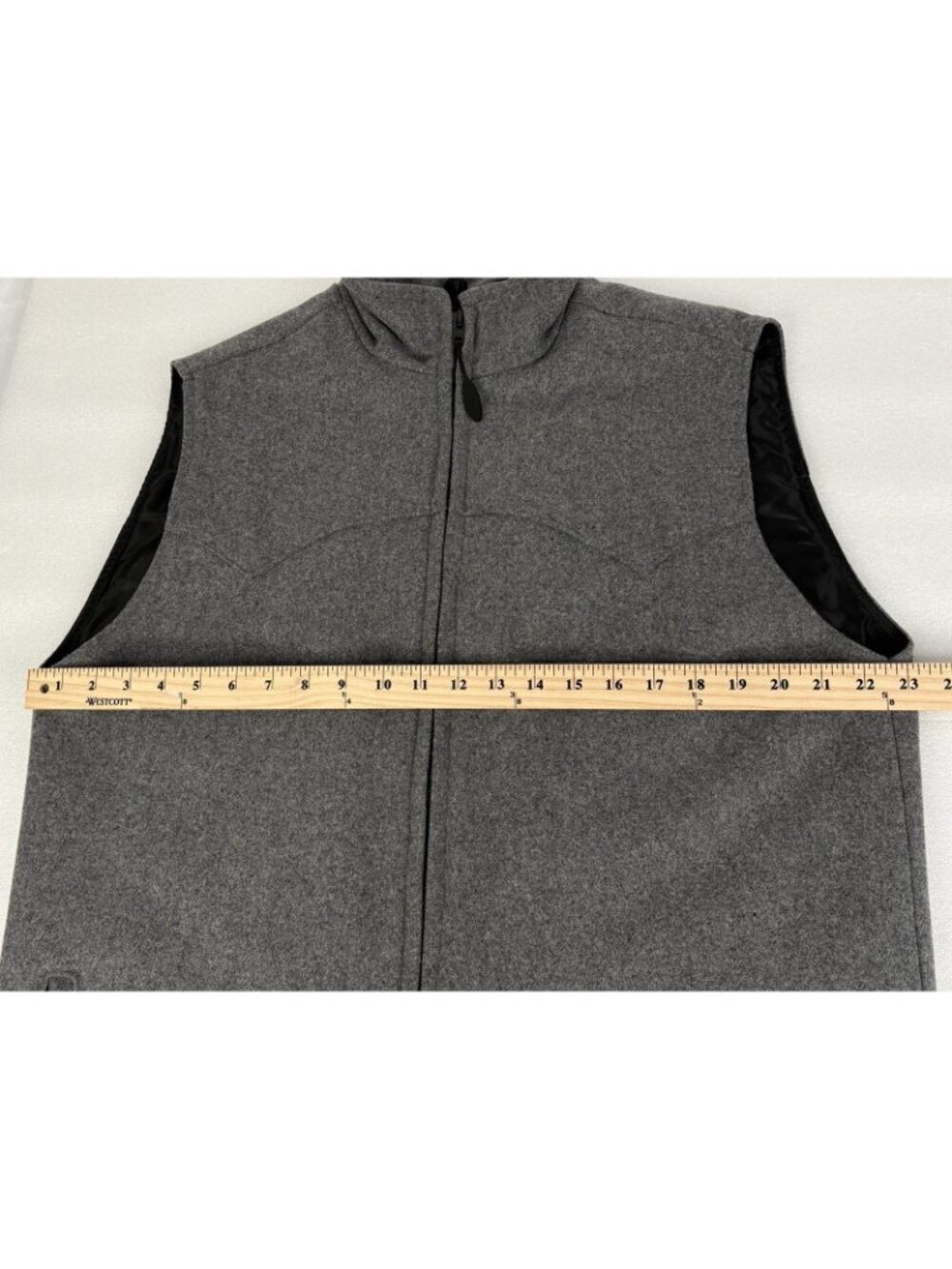 Schaffer Wool-Blend Gray Men's Vest - Picture 13 of 15